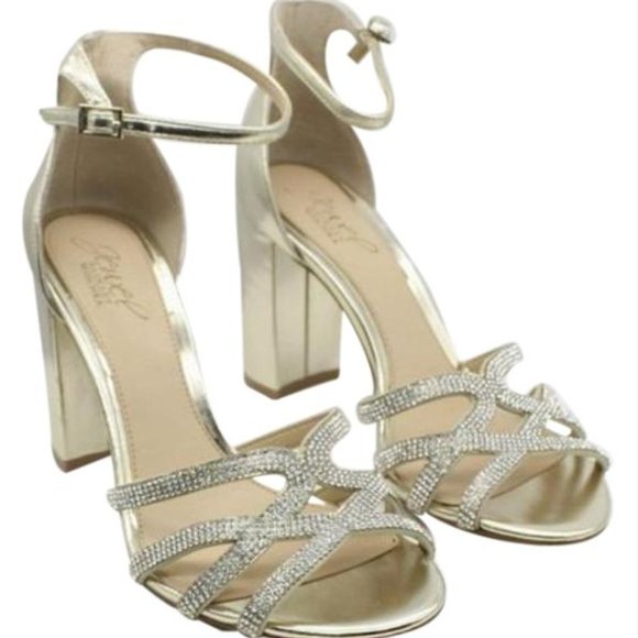 Rose Gold Jewel by Badgley Mischka Heels S 8 - Picture 7 of 7